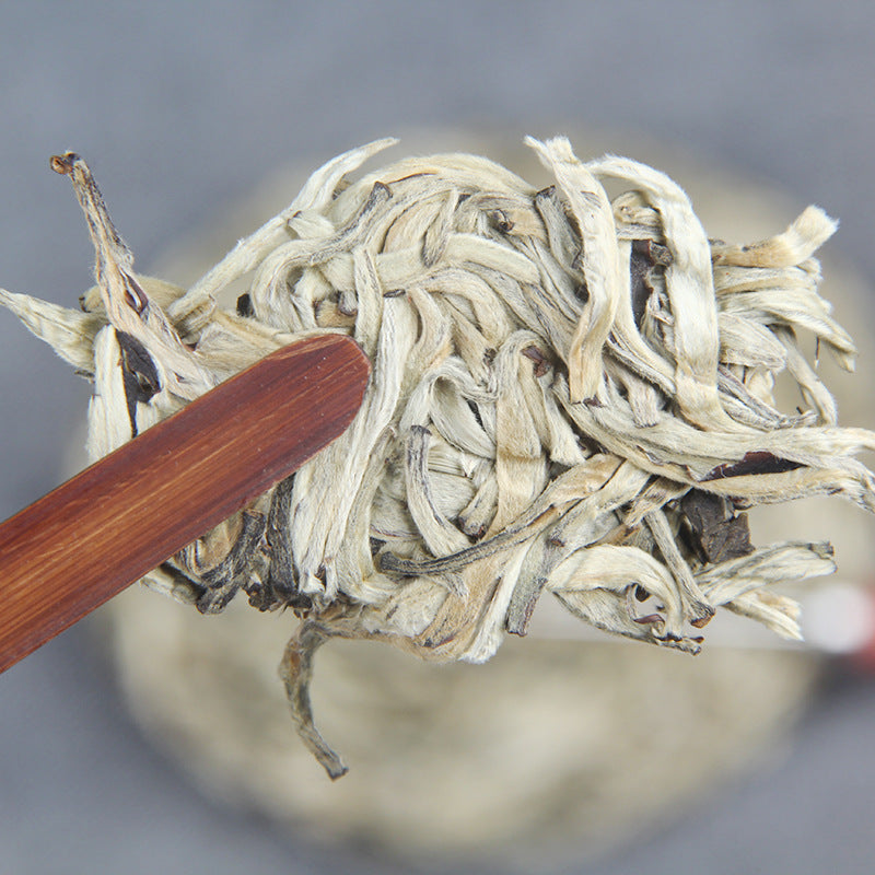 Yugong Yinya Yunnan white tea cake lifestyle image