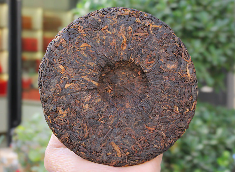 Unwrapped 2022 Banzhang ripe Pu-erh 200g tea cake