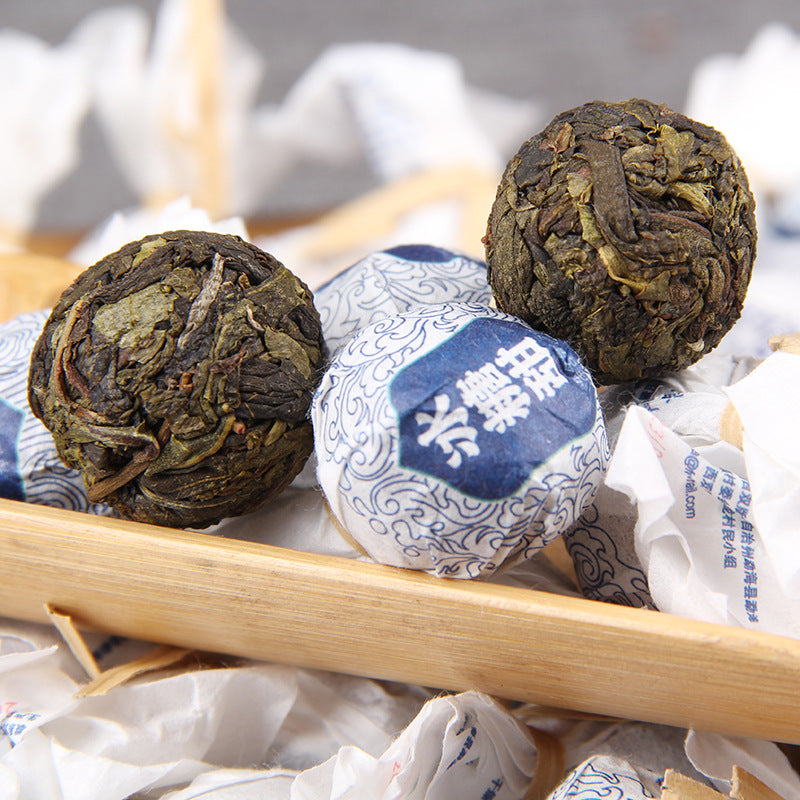 2023 Bingdao ice sugar sweet raw Pu-erh dragon ball mini tea cake