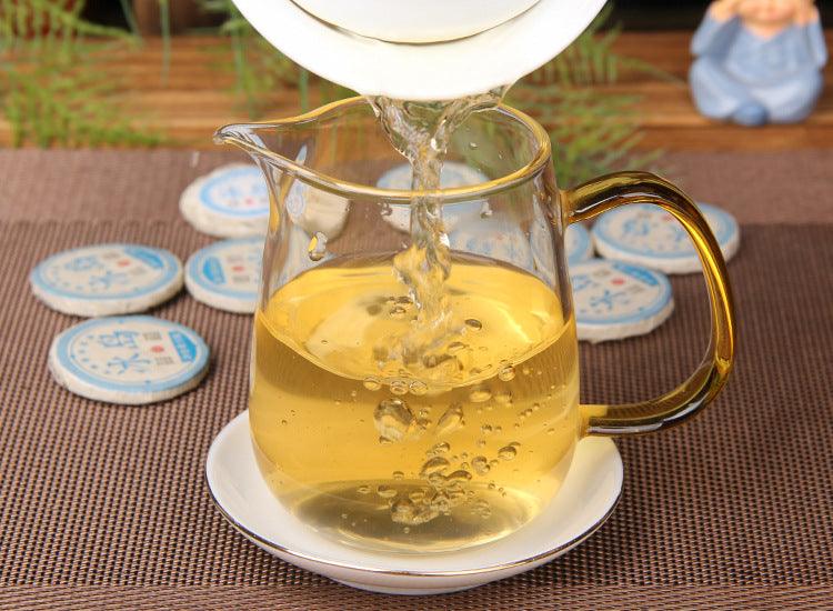 2023 Xiaobingdao raw Pu-erh mini cake and blue wrapper product detail