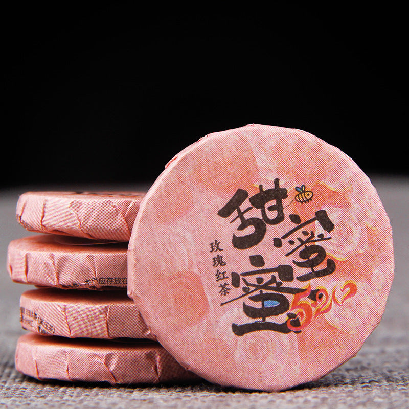2025 Yunnan Dianhong rose black tea compressed mini cake product view