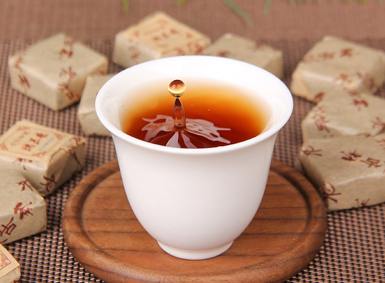 Wrapped Sticky Rice Aroma Aged Ripe Pu-erh mini bricks bulk 500g 糯米香小方砖