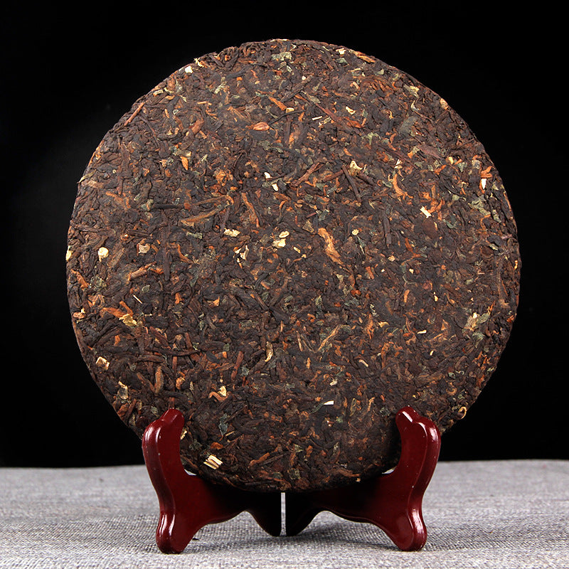 Unwrapped 2026 Sticky Rice Aroma Ripe Pu-erh Tea Cake 357g 糯香熟普