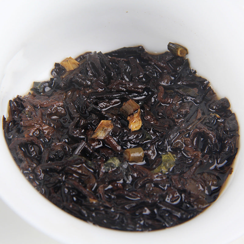 Infused 2026 Sticky Rice Aroma Ripe Pu-erh leaves 糯香熟普 叶底