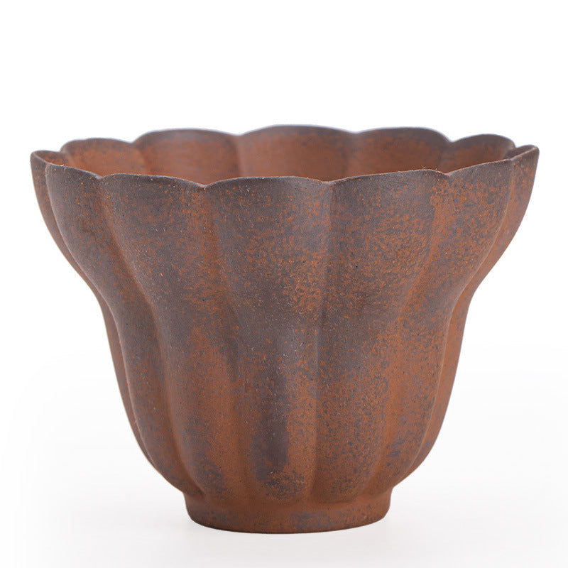 Authentic Jingdezhen Coarse Stoneware Handcrafted Buddha's Hand Master Teacup - 110ml Large Gongfu Cup