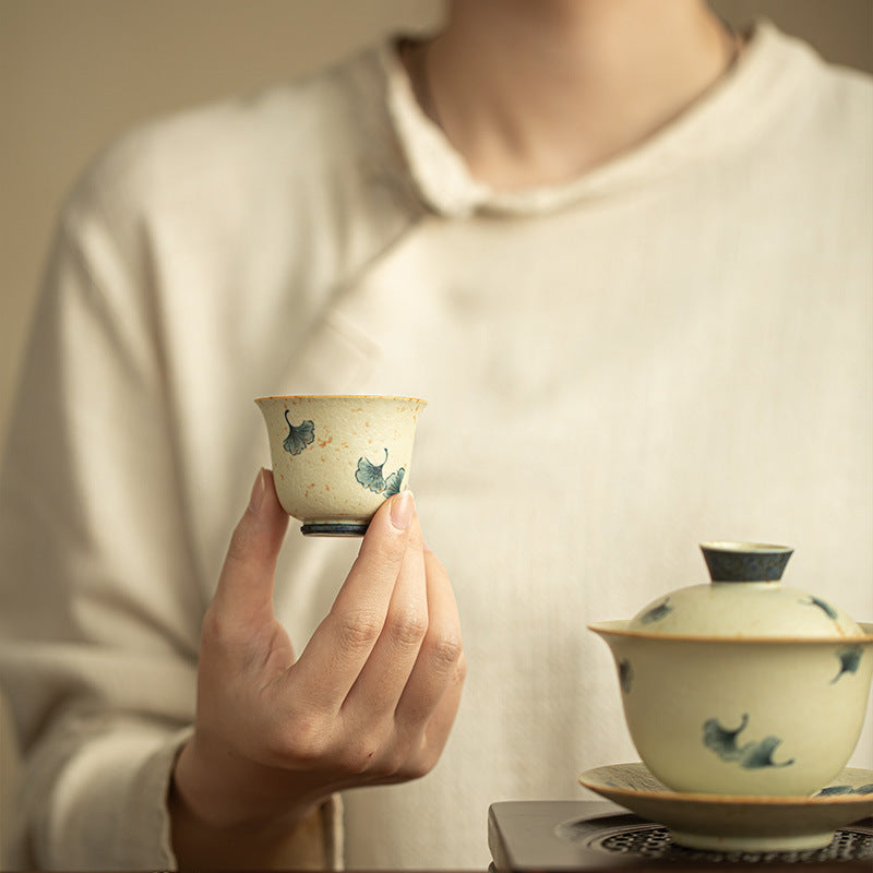 Authentic Jingdezhen Vintage Blue & White Huoshihong Ceramic Master Teacup - 75ml Gongfu Cup