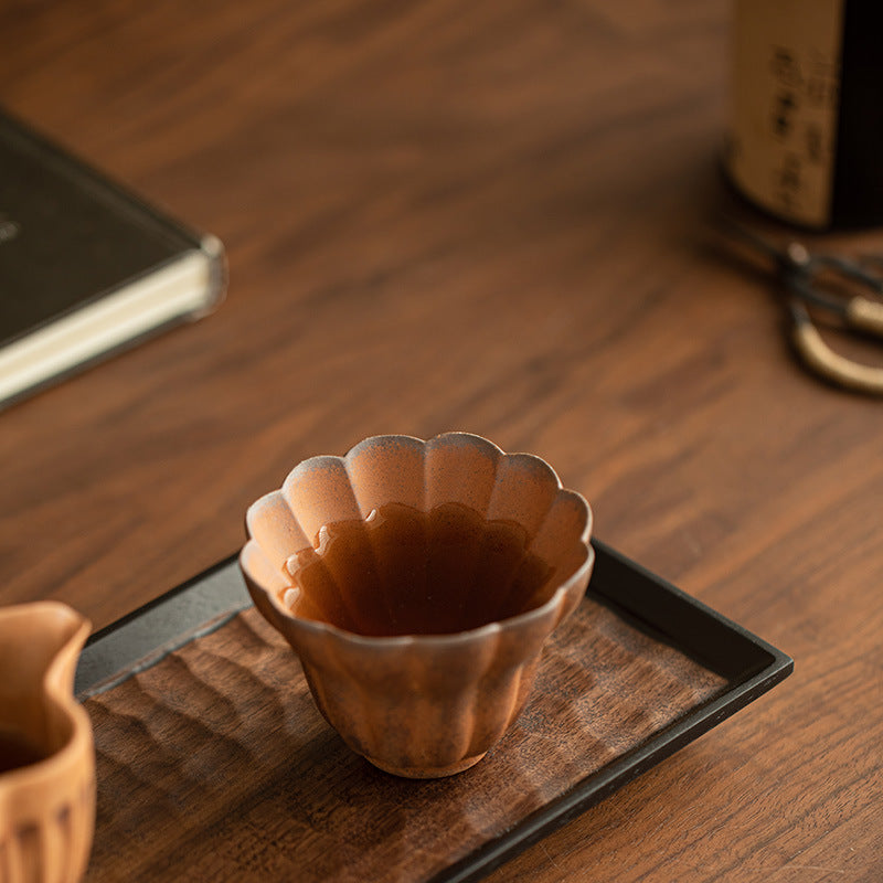 Authentic Jingdezhen Coarse Stoneware Handcrafted Buddha's Hand Master Teacup - 110ml Large Gongfu Cup