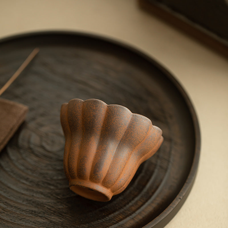 Authentic Jingdezhen Coarse Stoneware Handcrafted Buddha's Hand Master Teacup - 110ml Large Gongfu Cup