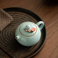 Authentic Song Ru Ware Sky Blue Celadon Living Crackle Xishi Teapot - 200ml Gongfu Teapot