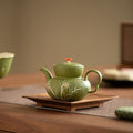 Authentic Jingdezhen Hand-Painted Bamboo Shadow Tangerine Fulu Gourd Teapot - 200ml Gongfu Teapot