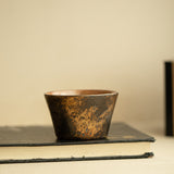 Handcrafted Ancient Shino Ware 24K Gold-Gilded Horseshoe Master Teacup - 85ml Gongfu Teacup