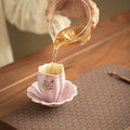 Authentic Jingdezhen Kohiki Rock Mineral Dancing Butterfly Narrow-Mouth Teacup - 80ml Aroma Cup