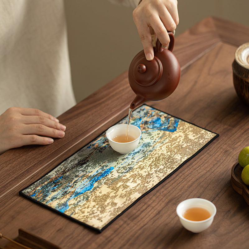 Authentic Vintage Ultra-Absorbent Waffle-Weave Gongfu Tea Mat Towel - 30x20cm Teaware Accessories