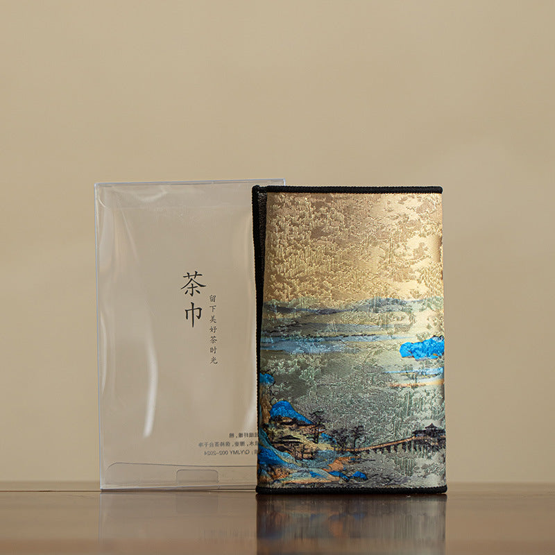 Authentic Vintage Ultra-Absorbent Waffle-Weave Gongfu Tea Mat Towel - 30x20cm Teaware Accessories