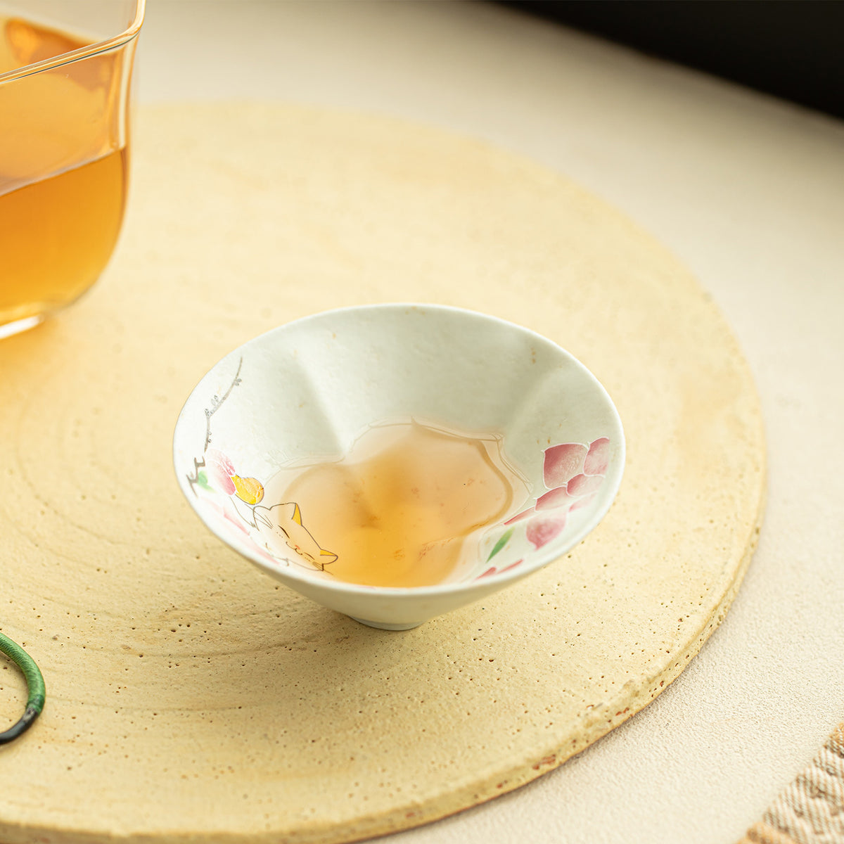 Authentic Blue & White Huoshihong Magnolia Playful Cat Gourd Master Teacup - 80ml Gongfu Cup