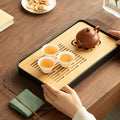 Minimalist Modern Dual-Mode Water Storage & Drainage Dry-Brewing Teaware Tray - 30cm Teaware Accessories