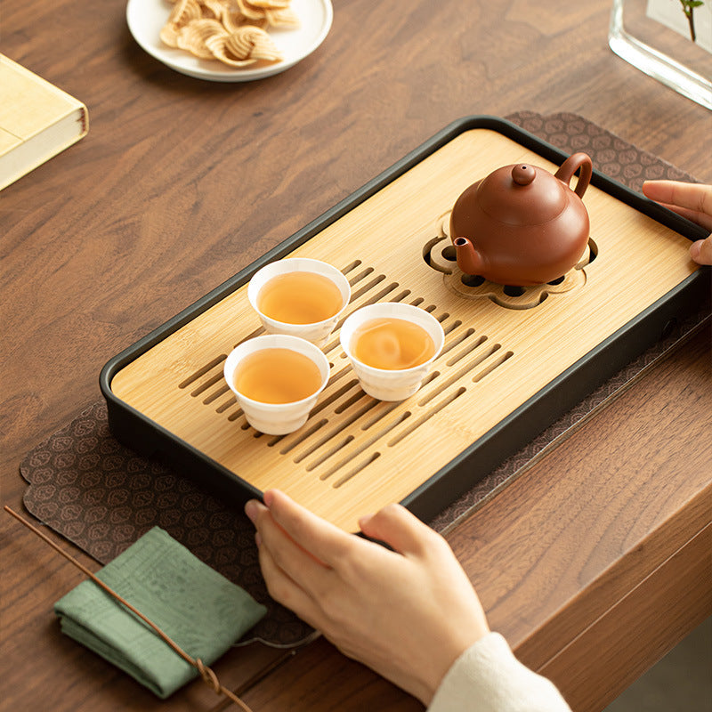 Minimalist Modern Dual-Mode Water Storage & Drainage Dry-Brewing Teaware Tray - 30cm Teaware Accessories