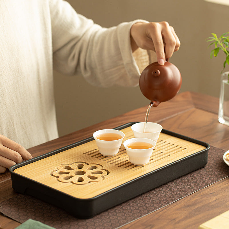 Minimalist Modern Dual-Mode Water Storage & Drainage Dry-Brewing Teaware Tray - 30cm Teaware Accessories