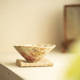 Authentic Jingdezhen Flint Red Blue & White Chirping Birds Conical Master Tasting Cup - 70ml Gongfu Teacup