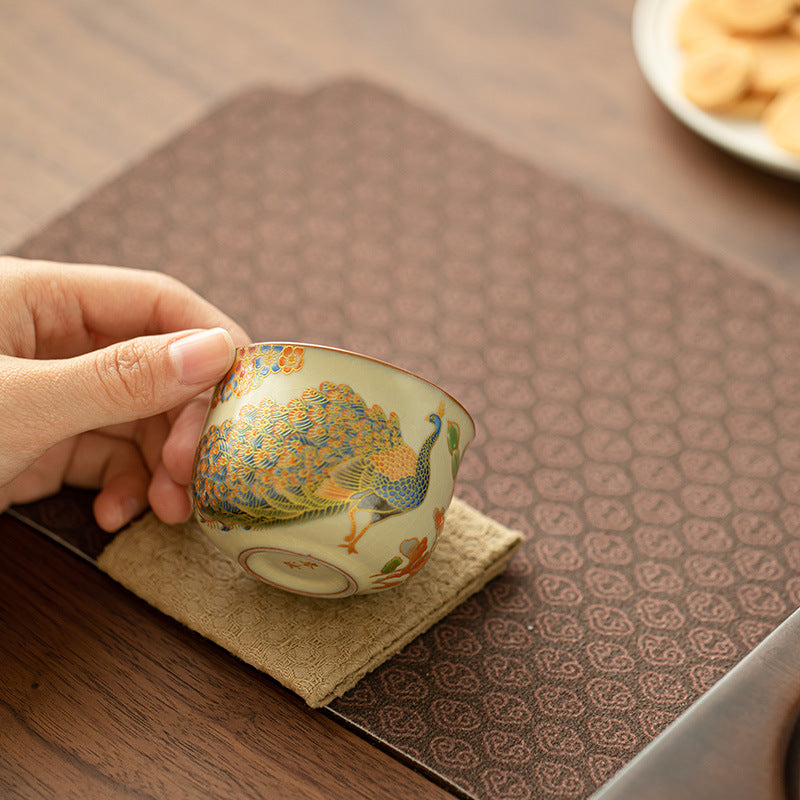 Authentic Jingdezhen Ru Ware Sky Blue Celadon Crackle Master Tasting Cup - 80ml Gongfu Teacup