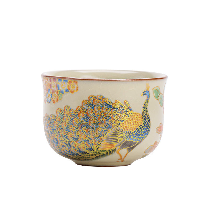 Authentic Jingdezhen Ru Ware Sky Blue Celadon Crackle Master Tasting Cup - 80ml Gongfu Teacup