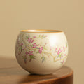 Authentic Ru Ware Peach Blossom Dragon Egg Master Tasting Cup - 90ml Gongfu Teacup