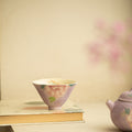 Authentic Jingdezhen Hand-Painted Peony Blossom Conical Master Tasting Cup - 65ml Gongfu Teacup