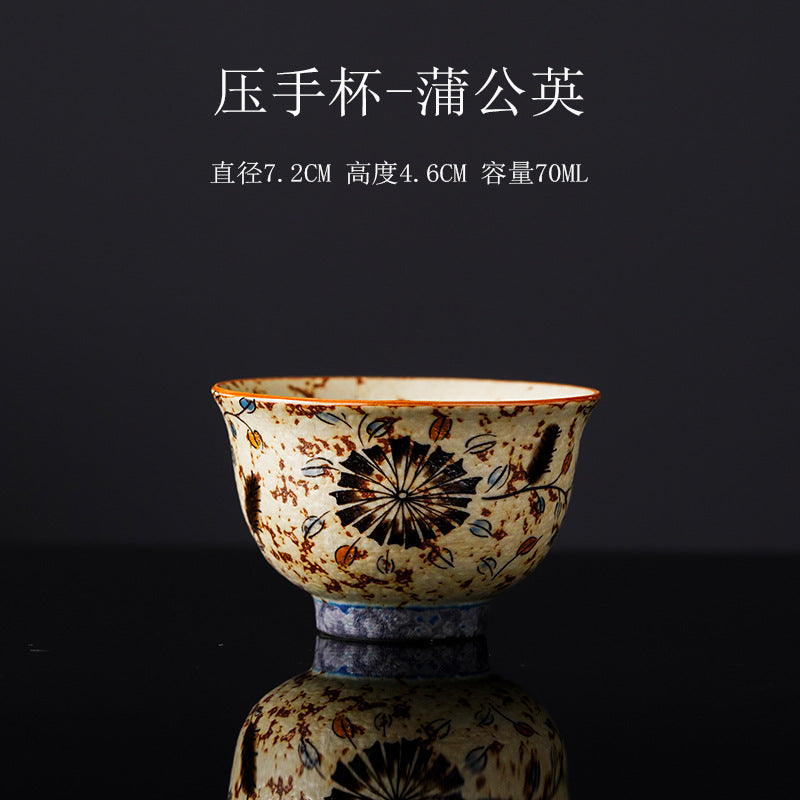 Authentic Blue & White Huoshihong Vintage Ceramic Master Teacup - 80ml Gongfu Cup