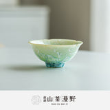 Authentic Crystalline Gradient Flower-Petal Flared Master Teacup - 85ml Gongfu Cup
