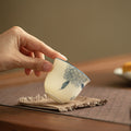 Authentic Jingdezhen Hand-Painted Hydrangea Blossom Porcelain Master Teacup - 85ml Gongfu Teacup