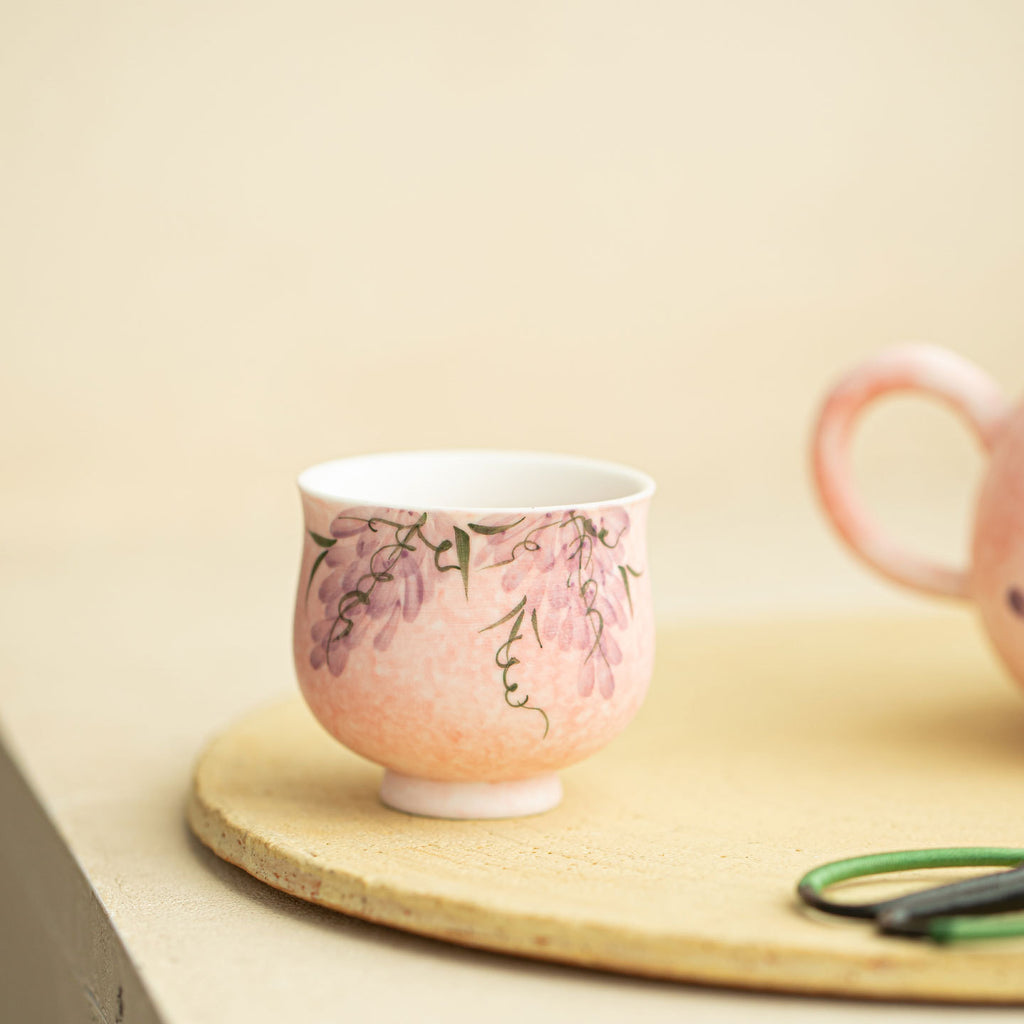 Authentic Rock Mineral White Mist Wisteria Yuanrong Anti-Scald Teacup - 85ml Master Cup