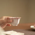 Authentic Song Ru Ware Pink Lard-Glaze Petal-Mouth Master Tasting Cup - 80ml Gongfu Teacup