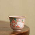 Authentic Song Ru Ware Pink Celadon Petal-Mouth Rabbit Master Tasting Cup - 85ml Gongfu Teacup