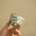 Authentic Jingdezhen Hand-Painted Blue & White Three Friends of Winter Master Teacup - 85ml Gongfu Teacup