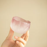 Handcrafted Frosted Amethyst Liuli Crystal Glass Master Teacup - 80ml Gongfu Teacup