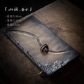 Authentic Stream Shadow Ceramic Water-Storage & Drainage Dry Tea Tray - 25cm Teaware