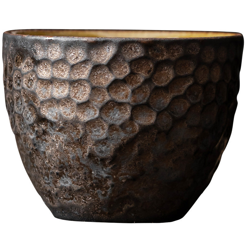 Authentic Handcrafted Coarse Stoneware Master Tasting Cup - 75ml Vintage Gongfu Teacup