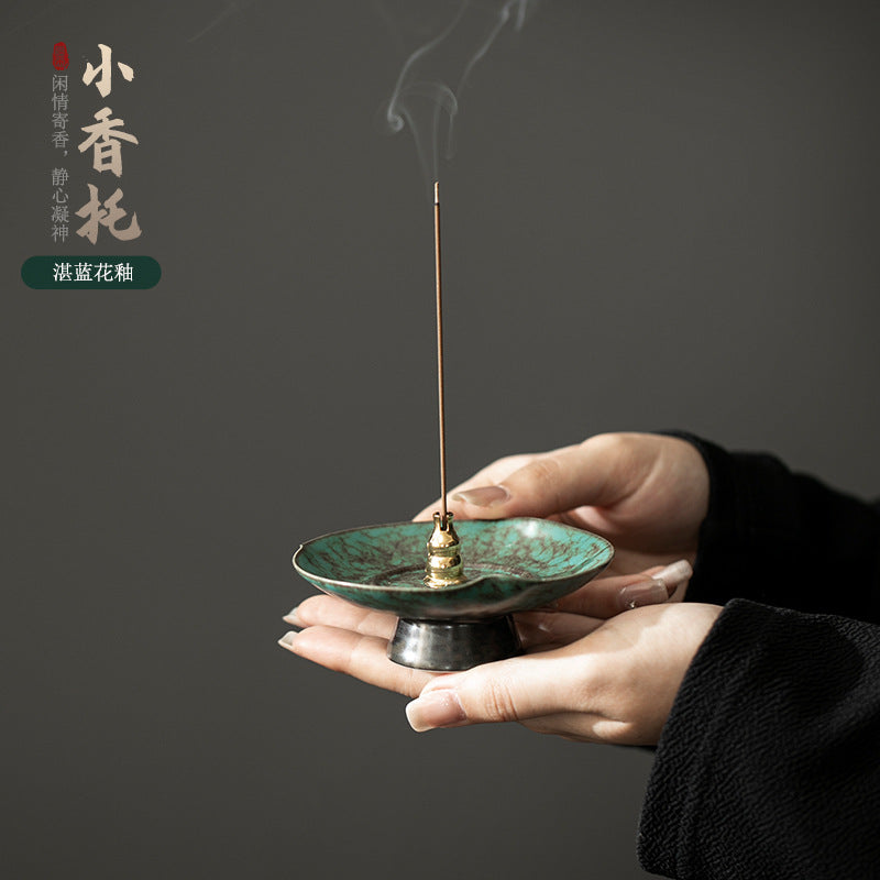 Authentic Dual-Function Stick & Coil Incense Burner Censer Stand - Teaware Accessories