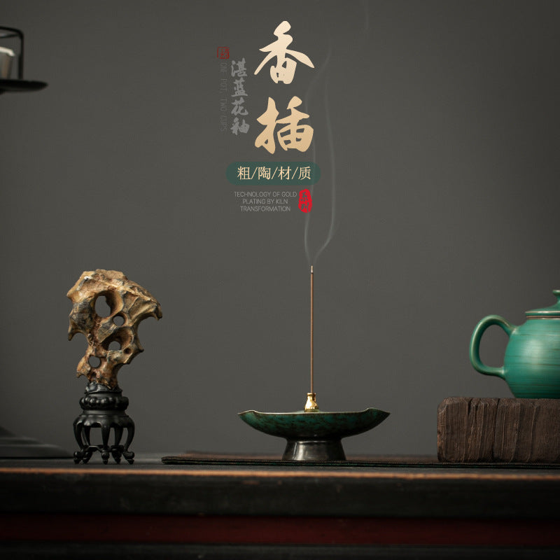Authentic Dual-Function Stick & Coil Incense Burner Censer Stand - Teaware Accessories