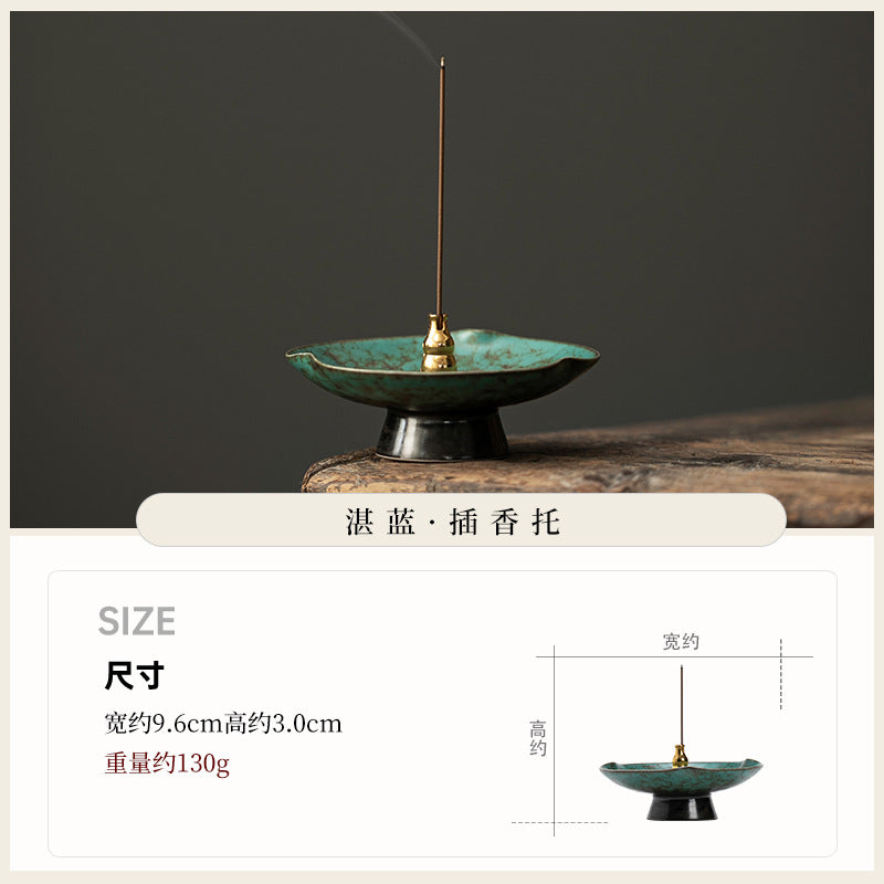 Authentic Dual-Function Stick & Coil Incense Burner Censer Stand - Teaware Accessories