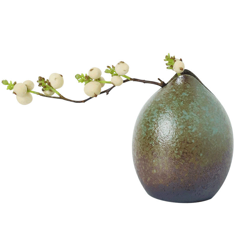 Authentic Stream Shadow Vintage Ceramic Hydroponic & Dry Flower Vase - 14cm Teaware Accessories