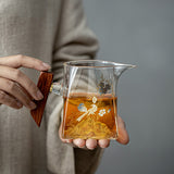 High Borosilicate Heat-Resistant Glass Handled Tea Fairness Pitcher - 250ml