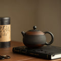Authentic Jianshui Purple Pottery Hand-Thrown Chatter-Pattern Xishi Teapot - 175ml Gongfu Teapot