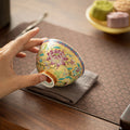 Authentic Jingdezhen Enamel Antique Palace Style Meditation Ceramic Teacup - 85ml Master Cup