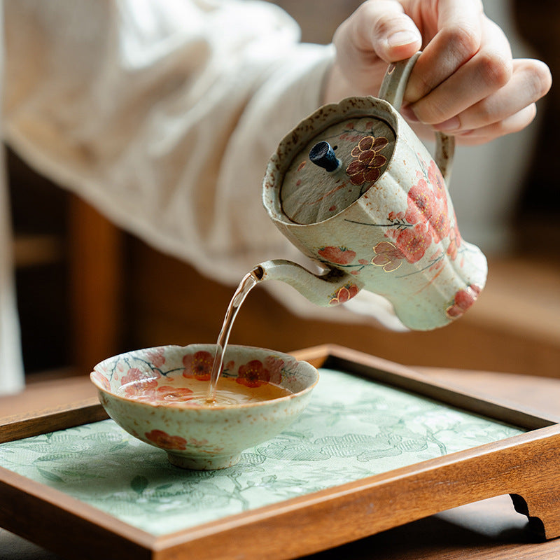 Authentic Blue & White Huoshihong Hand-Painted Plum Blossom Douli Master Teacup - 65ml
