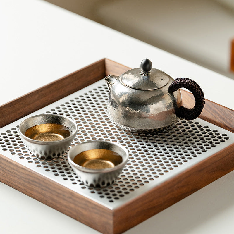Authentic Pure Titanium Fu-Tai An Kang Qiushui Teapot - 220ml Unbreakable Luxury Gift Box