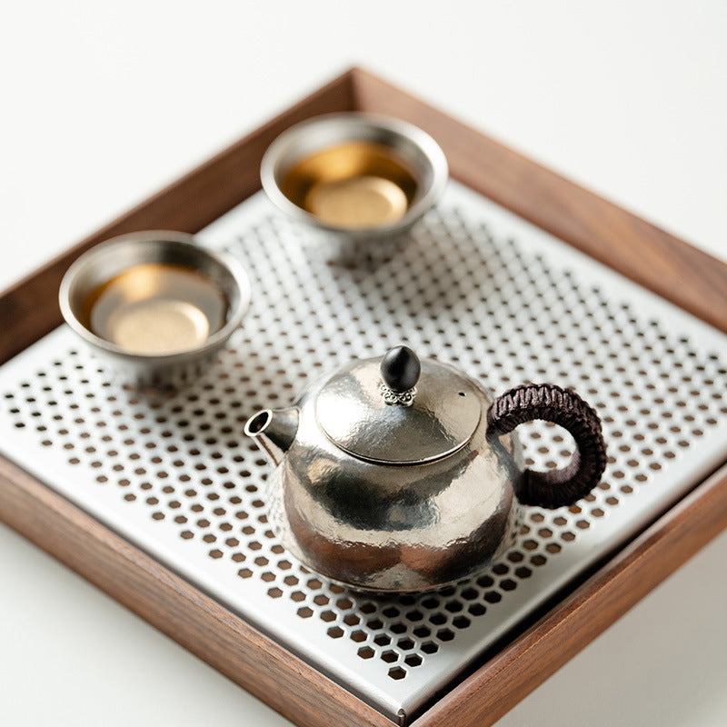 Authentic Pure Titanium Fu-Tai An Kang Qiushui Teapot - 220ml Unbreakable Luxury Gift Box