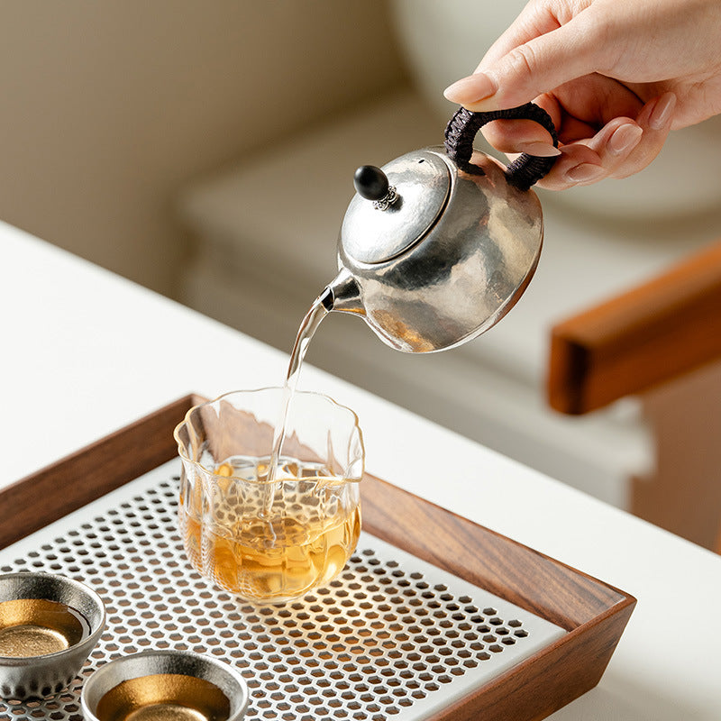 Authentic Pure Titanium Fu-Tai An Kang Qiushui Teapot - 220ml Unbreakable Luxury Gift Box