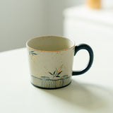 Authentic Blue & White Huoshihong Bamboo Shadow Yingya Ceramic Mug - 320ml Office Cup