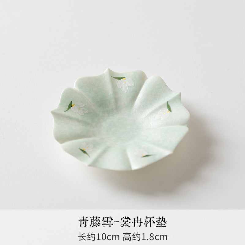 Authentic Rock Mineral White Green Vine Snow Ceramic Mug - 320ml Office Tea & Coffee Cup